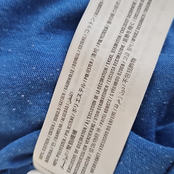 Hollister Blue V-Neck Women's Top - Picture 3 of 4